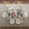 1800mm Sintered Stone Rectangular Dining Table with Doubel Pedestal Seats 6-8 People