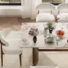 1800mm Sintered Stone Rectangular Dining Table with Doubel Pedestal Seats 6-8 People