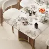 1800mm Sintered Stone Rectangular Dining Table with Doubel Pedestal Seats 6-8 People