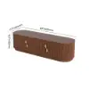 1600mm Solid Wood Fluted Oval TV Stand