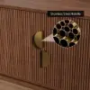 1600mm Solid Wood Fluted Oval TV Stand