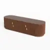 1600mm Solid Wood Fluted Oval TV Stand