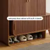 Ash Wood Veneer Shoe Storage Fluted Entryway Cabinet – AUD-H1850