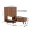 Ash Wood Veneer Shoe Storage Fluted Entryway Cabinet – AUD-H1850
