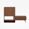 Ash Wood Veneer Shoe Storage Fluted Entryway Cabinet – AUD-H1850