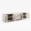Arune 183 cm Arched Glass Doors TV Unit with Storage and LED – Stand – AUD-H1855