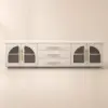 Arune 183 cm Arched Glass Doors TV Unit with Storage and LED – Stand – AUD-H1855