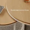 Fero 60 cm - 80 cm Natural Round Nesting Coffee Table