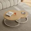 Fero 60 cm - 80 cm Natural Round Nesting Coffee Table