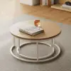 Fero 60 cm - 80 cm Natural Round Nesting Coffee Table