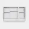 1000mm White LED Medicine Cabinet with Adjustable Lighting, Demister & Digital Clock