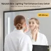 1000mm Black LED Medicine Cabinet with Adjustable Lighting, Demister & Digital Clock