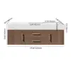 Modern 59" Walnut Floating Double Bathroom Vanity with Sintered Stone Top and Sink – Gold Handles