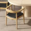 Dining Set 39"-55" Japandi Extendable Dining Table with 4 Chairs – AUD-H1865