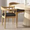 Dining Set 39"-55" Japandi Extendable Dining Table with 4 Chairs – AUD-H1865