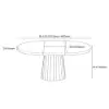 Dining Set 39"-55" Japandi Extendable Dining Table with 6 Chairs – AUD-H1866