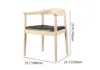 Dining Set 39"-55" Japandi Extendable Dining Table with 6 Chairs – AUD-H1866