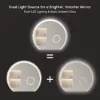 Picture of 700mm Wide LED Bathroom Mirror Dimmable with 3X Magnifier & Anti-Fog