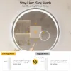 Picture of 700mm Wide LED Bathroom Mirror Dimmable with 3X Magnifier & Anti-Fog