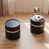 Saddle Leather 2-Drawer Smart LED Bedside Table with Wireless Charging – AUD-H1876