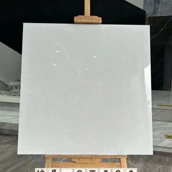 Picture of Full-Body Marble-Look Floor Tile 800x800mm, Wear-Resistant Seamless Continuous Vein, Gloss