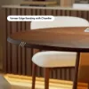 90 - 120 cm Solid Wood Extendable Dining Table with Light