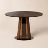 90 - 120 cm Solid Wood Extendable Dining Table with Light