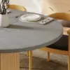 Modern 120 - 160 cm Extendable Dining Table with Storage & Fluted Base, Seats 4-6