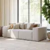 2200mm 2-Piece Modular Anti-scratch Performance Velvet Sectional
