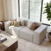 2200mm 2-Piece Modular Anti-scratch Performance Velvet Sectional