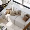 2200mm 2-Piece Modular Anti-scratch Performance Velvet Sectional