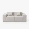 2200mm 2-Piece Modular Anti-scratch Performance Velvet Sectional