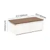 Ambra 1200mm Walnut & White LED Coffee Table