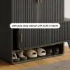 Ash Wood Veneer Shoe Storage Fluted Entryway Cabinet – AUD-H1894