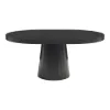 Dining Set 1000-1400mm Japandi Extendable Dining Table Black with 4 Chairs