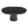 Dining Set 1000-1400mm Japandi Extendable Dining Table Black with 6 Chairs