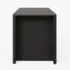 Picture of Mid-Century Modern 129 cm Glossy Sintered Stone Top Kitchen Island with Storage, Black