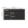 Mid-Century Modern 183 cm Glossy Sintered Stone Top Kitchen Island with Cabinets, Black