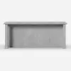 1830mm Modern Laminate Kitchen lsland Gray with Storage