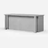 1830mm Modern Laminate Kitchen lsland Gray with Storage