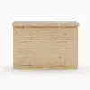 Japandi 127 cm Matte Travertine Kitchen Island with Storage & LED Lighting