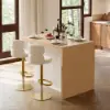 Modern 130 cm Wood Kitchen Island with Storage, Natural