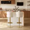 Modern 130 cm Wood Kitchen Island with Storage, Natural