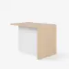 Modern 130 cm Wood Kitchen Island with Storage, Natural
