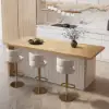 Picture of Modern 183 cm Wood Kitchen Island with Storage, White & Natural – AUD-H1911