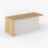 Picture of Modern 183 cm Wood Kitchen Island with Storage, White & Natural – AUD-H1911