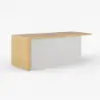 Picture of Modern 183 cm Wood Kitchen Island with Storage, White & Natural – AUD-H1911