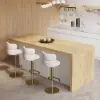 Modern 183 cm Wood Kitchen Island with Storage, White & Natural – AUD-H1912