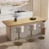 Modern 183 cm Wood Kitchen Island with Storage, White & Natural – AUD-H1912