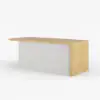 Modern 183 cm Wood Kitchen Island with Storage, White & Natural – AUD-H1912